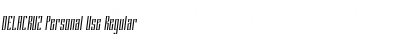 Download DELACRUZ Personal Use Font Download DELACRUZ Personal Use Font