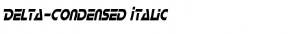 Delta-Condensed Font