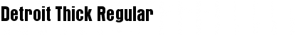 Detroit Thick Font