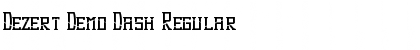 Dezert Demo Dash Font