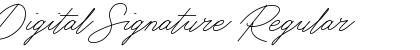 Digital Signature Font