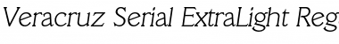 Veracruz-Serial-ExtraLight RegularItalic Font