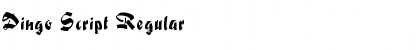 Dingo Script Font