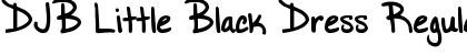 DJB Little Black Dress Regular Font