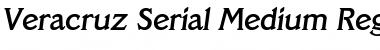 Veracruz-Serial-Medium RegularItalic Font