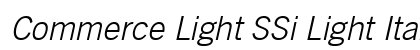 Commerce Light SSi Light Italic preview
