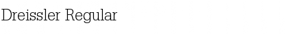 Dreissler Font