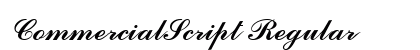 CommercialScript Regular preview