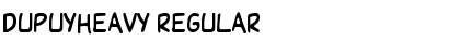 DupuyHeavy Regular Font