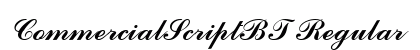 CommercialScriptBT Regular preview