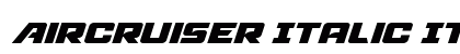 Aircruiser Italic Italic preview