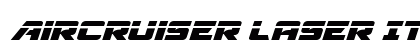 Aircruiser Laser Italic Italic preview
