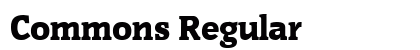 Commons Regular preview