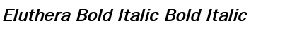 Eluthera Bold Italic Font