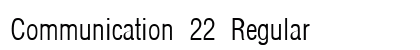 Communication 22 Regular preview