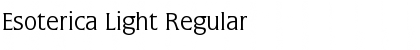Esoterica Light Regular Font