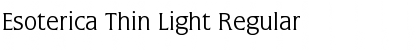 Esoterica Thin Light Regular Font