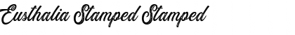 Eusthalia Stamped Font