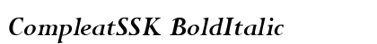 CompleatSSK BoldItalic Preview