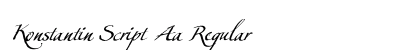 Konstantin Script Aa Regular preview