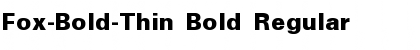 Fox-Bold-Thin Bold Regular Font