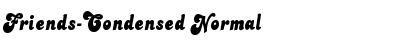 Friends-Condensed Normal Font