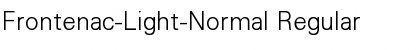 Frontenac-Light-Normal Font