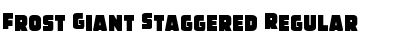 Frost Giant Staggered Regular Font