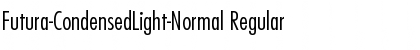 Futura-CondensedLight-Normal Regular Font