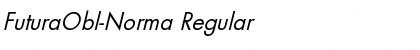 FuturaObl-Norma Regular Font