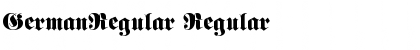 GermanRegular Font