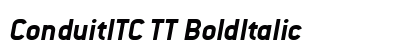 ConduitITC TT BoldItalic preview