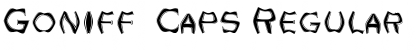 Goniff  Caps Font