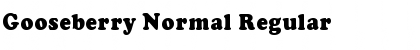 Gooseberry Normal Font