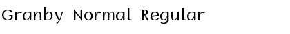 Download Granby Normal Font Download Granby Normal Font