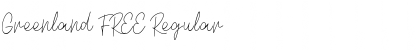 Greenland FREE Font