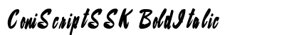 ConiScriptSSK BoldItalic preview