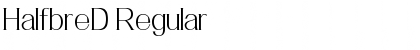 HalfbreD Regular Font