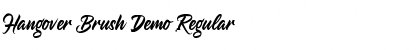 Download Hangover Brush Demo Font Download Hangover Brush Demo Font