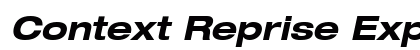Context Reprise Expanded SSi Bold Expanded Italic preview
