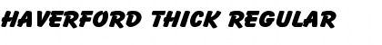 Haverford Thick Font