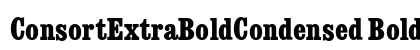 ConsortExtraBoldCondensed Bold preview