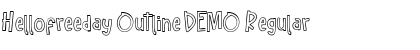 Download Hellofreeday Outline DEMO Font