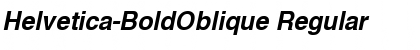 Helvetica-BoldOblique Font
