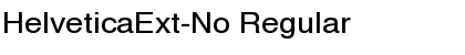 HelveticaExt-No Regular Font