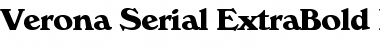 Verona-Serial-ExtraBold Regular Font