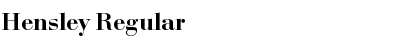 Download Hensley Font Download Hensley Font