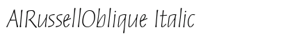 AIRussellOblique Italic