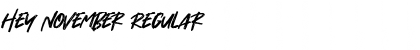 Hey November Font