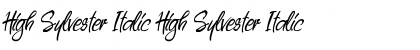 High Sylvester Italic Font